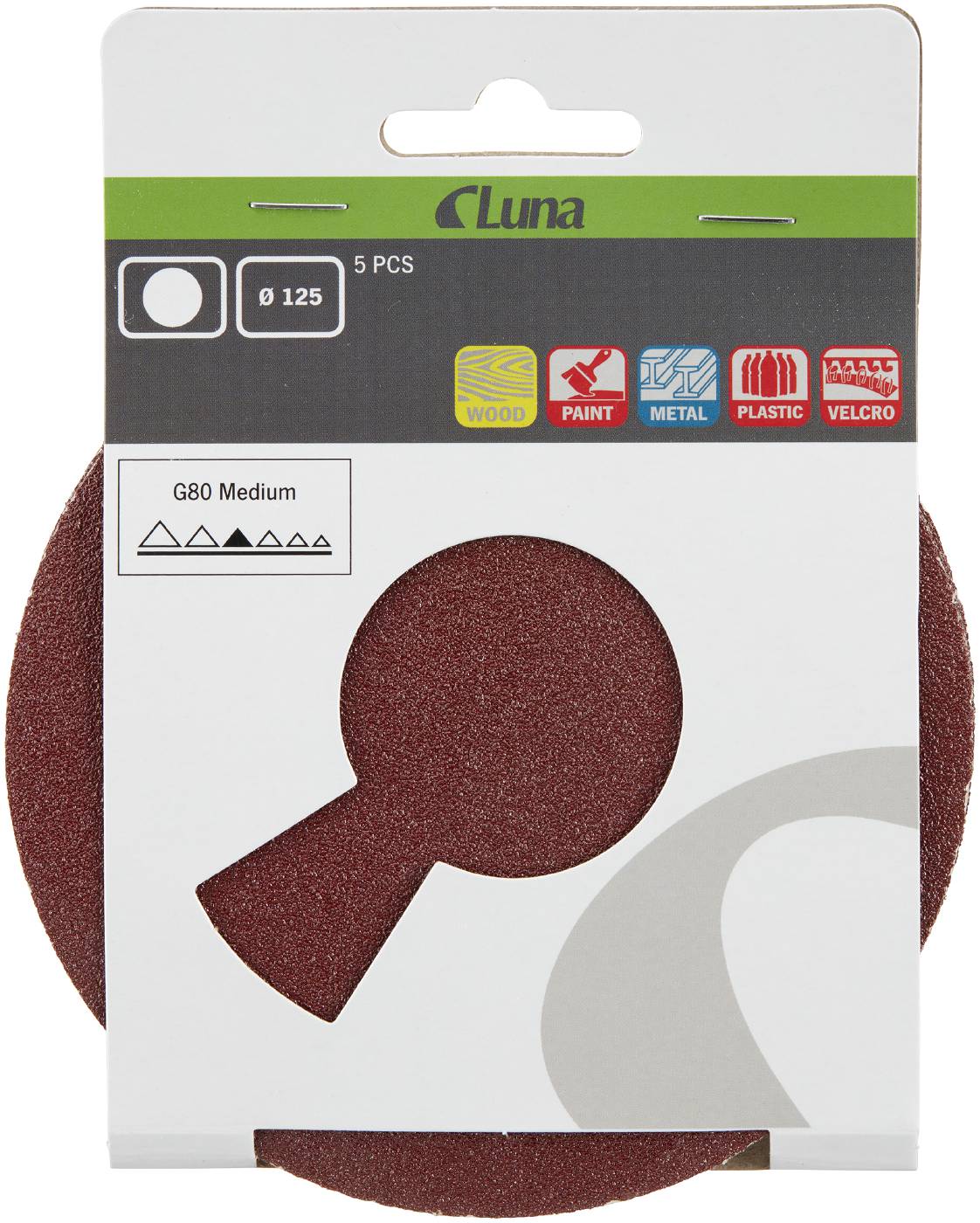 Abrasive paper disc 125 mm Luna Toolstore by Luna Group