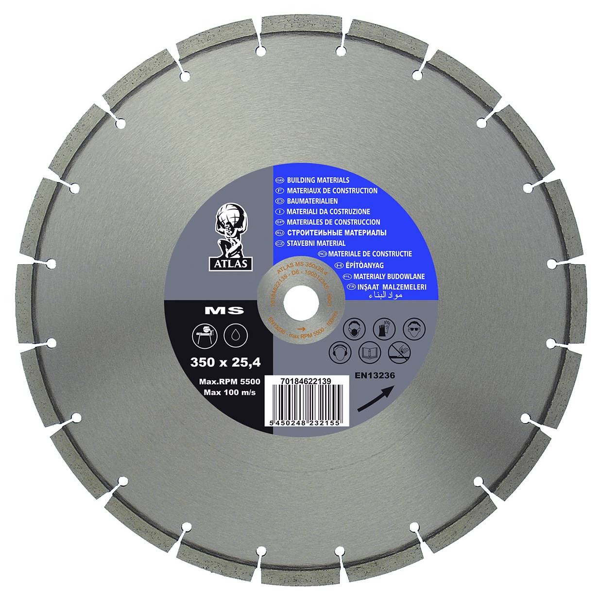 Diamond cutoff blade Atlas Universal Toolstore by Luna Group