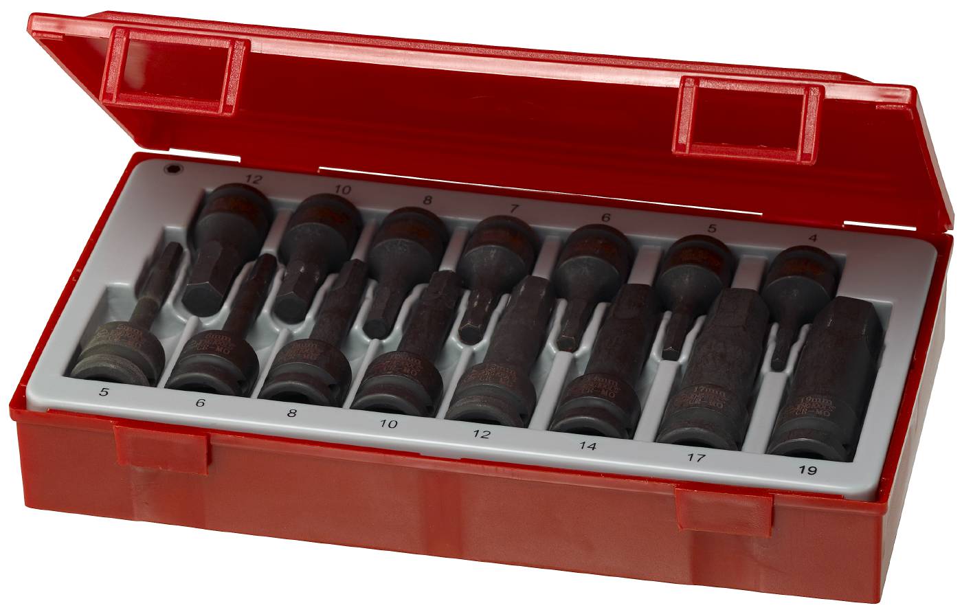 15 pc Impact hex socket bits set Teng Tools TT9015HX Toolstore by