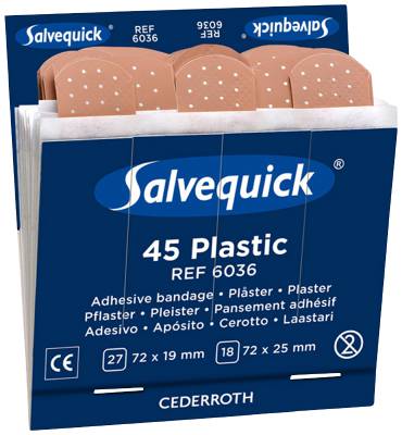Salvequick Plastic Adhesive Bandage Cederroth