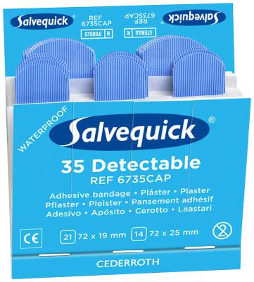Salvequick plaster 6735 detekterbart Cederroth