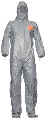 Disposable coverall Tychem F, with integrated socks