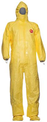 Disposable coverall Tychem C, with integrated socks