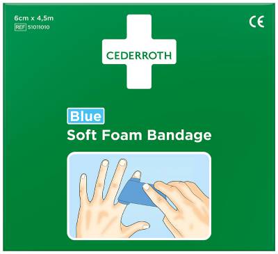 Bandasje Cederroth Soft Foam Bandage 6 cm x 4,5 m