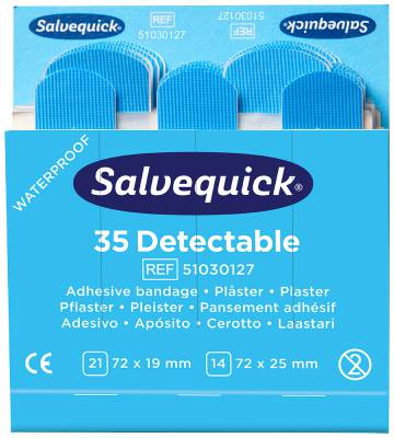Salvequick plaster 51030127 detekterbart Cederroth