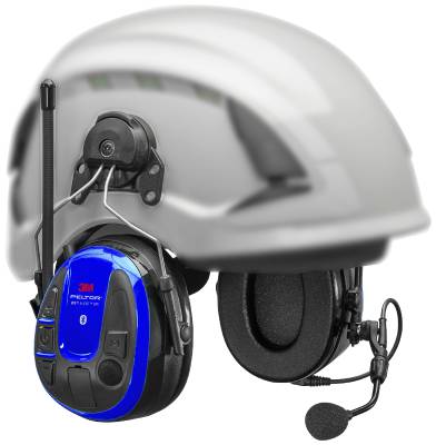 Wireless Phone Headset 3M Peltor WS Alert XPI with mobile application – hard-hat mounted