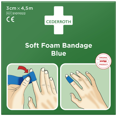 Bandasje Cederroth Soft Foam Bandage 3 cm x 4,5 m