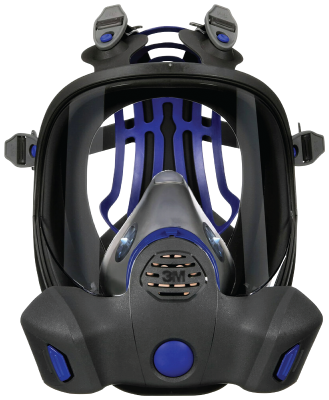 Gjenbrukbart åndedrettsvern med helmaske 3M FF-800-serien Secure Click
