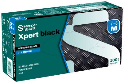 Disposable glove Semperguard Xpert Black
