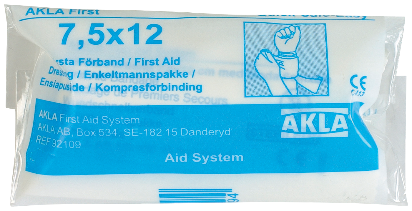 First Aid Dressing, sterile AKLA B&B Safety Skydda