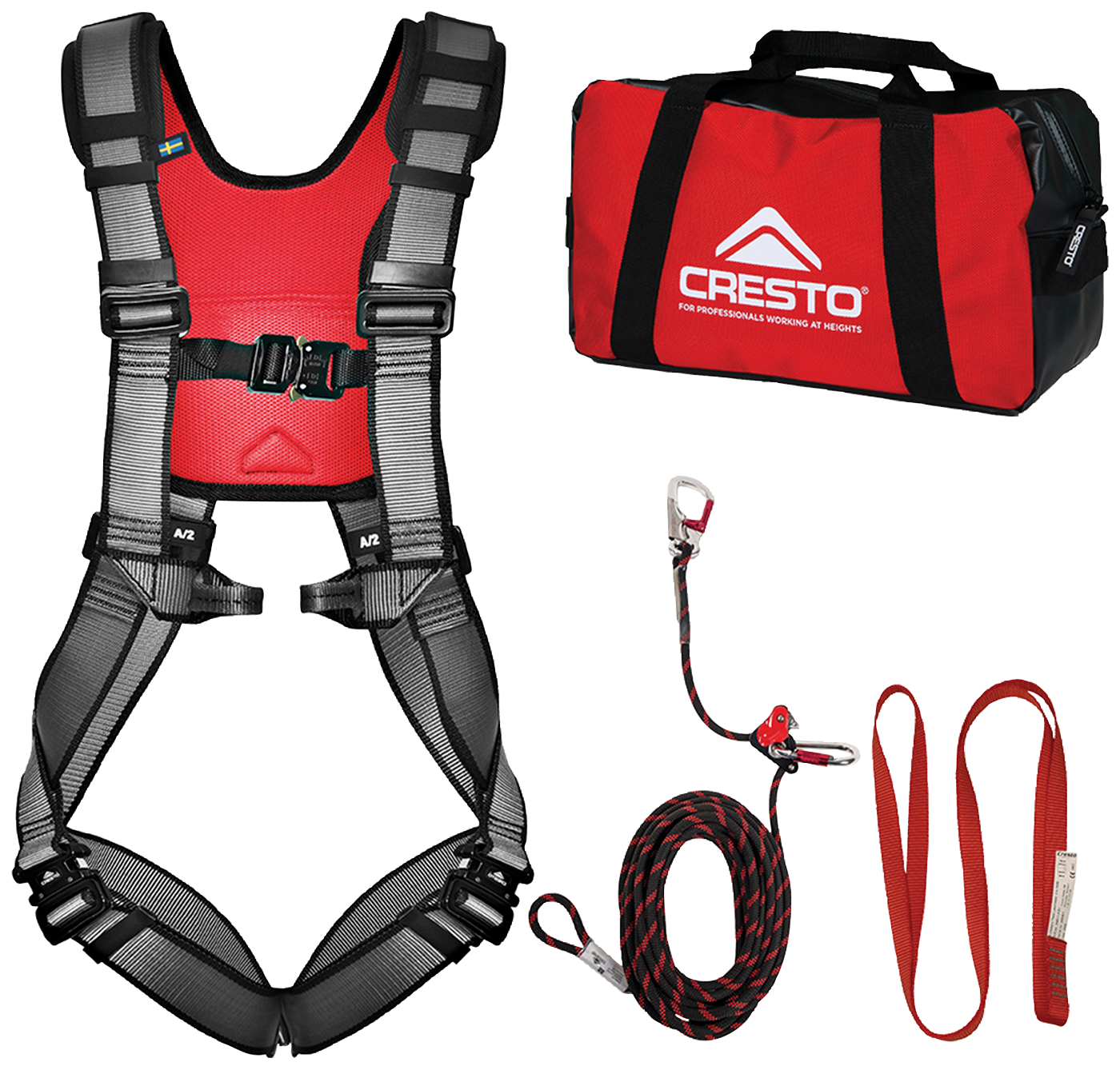 Fall arrest kit Cresto Worker Roofer PRO 15 m B&B Safety