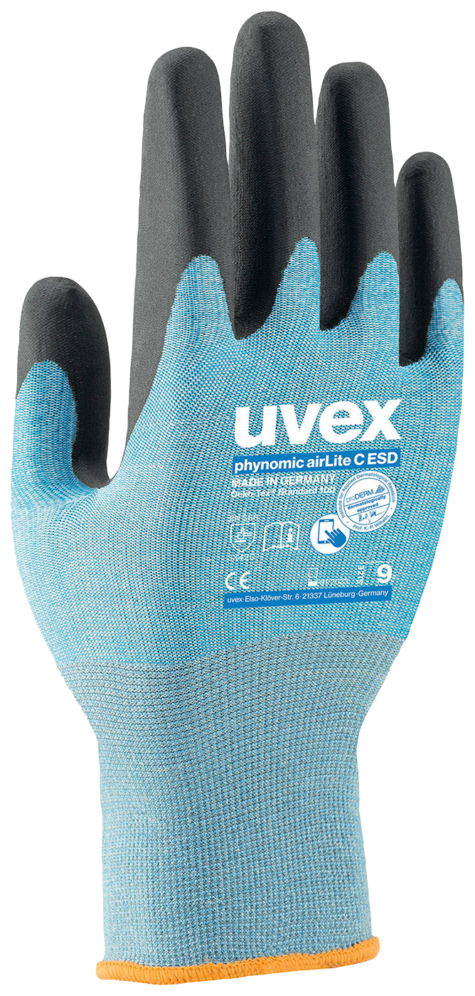 Uvex Phynomic AirLite C ESD Safety Glove | B&B Safety - Skydda