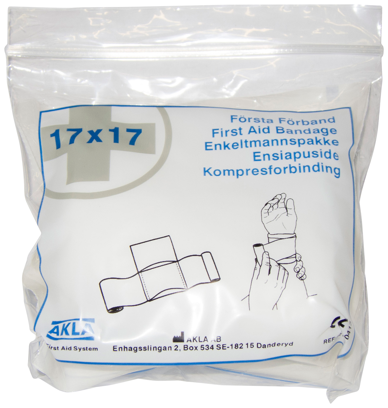 First Aid Dressing, sterile AKLA B&B Safety Skydda