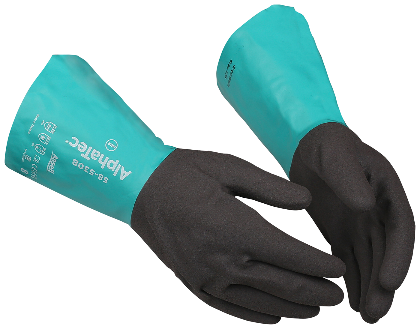 Chemical Protection Glove Ansell AlphaTec 58530W B&B Safety Skydda