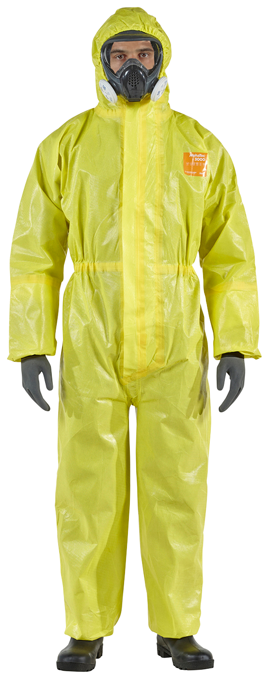 Chemical Protection Coverall Ansell AlphaTec 3000 | B&B Safety - Skydda